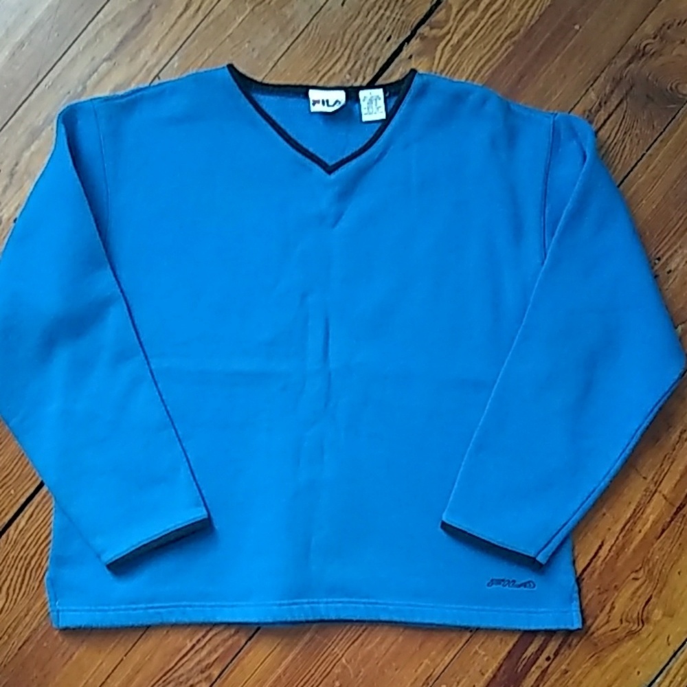 Vintage FILA vneck sweatshirt